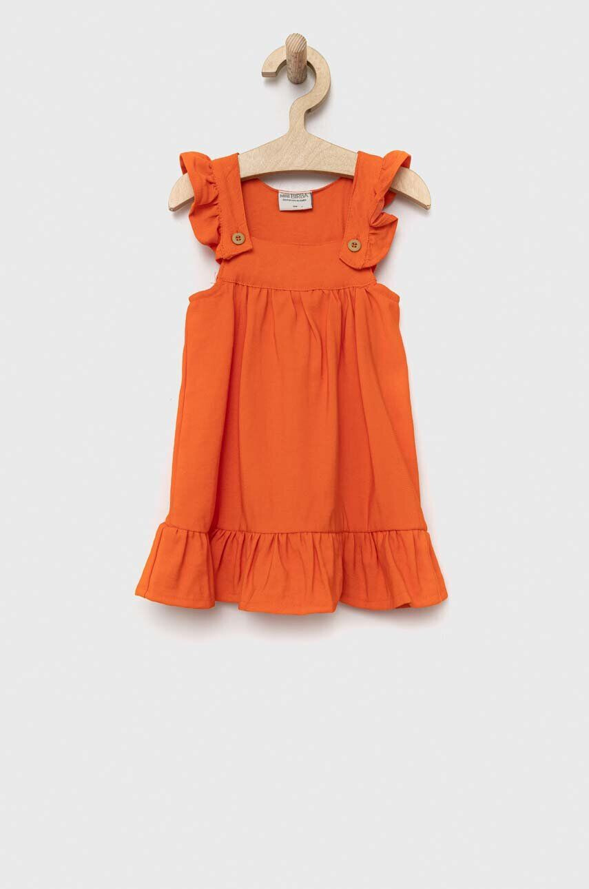 Birba&Trybeyond rochie bebe culoarea portocaliu mini drept - Pled.ro