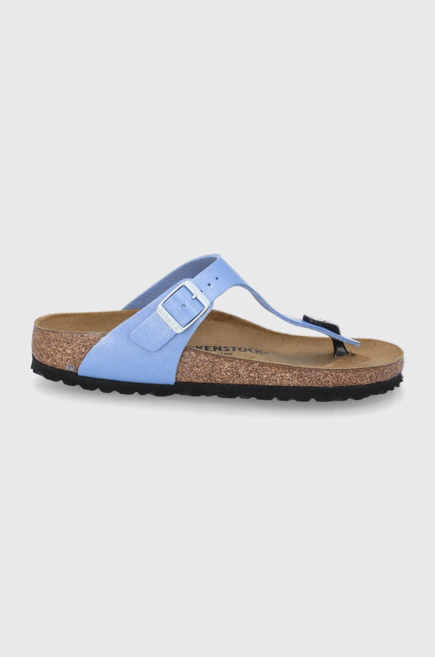 Birkenstock Șlapi Gizeh femei culoarea alb cu toc plat - Pled.ro