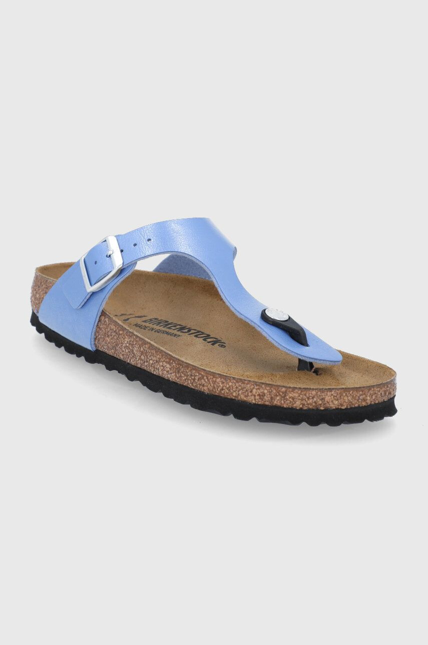 Birkenstock Șlapi Gizeh femei culoarea alb cu toc plat - Pled.ro