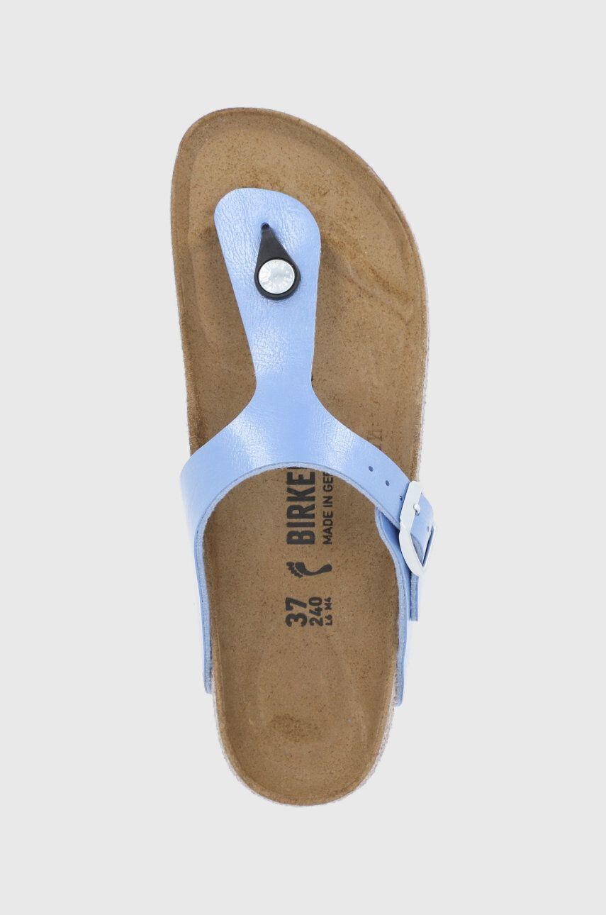 Birkenstock Șlapi Gizeh femei culoarea alb cu toc plat - Pled.ro