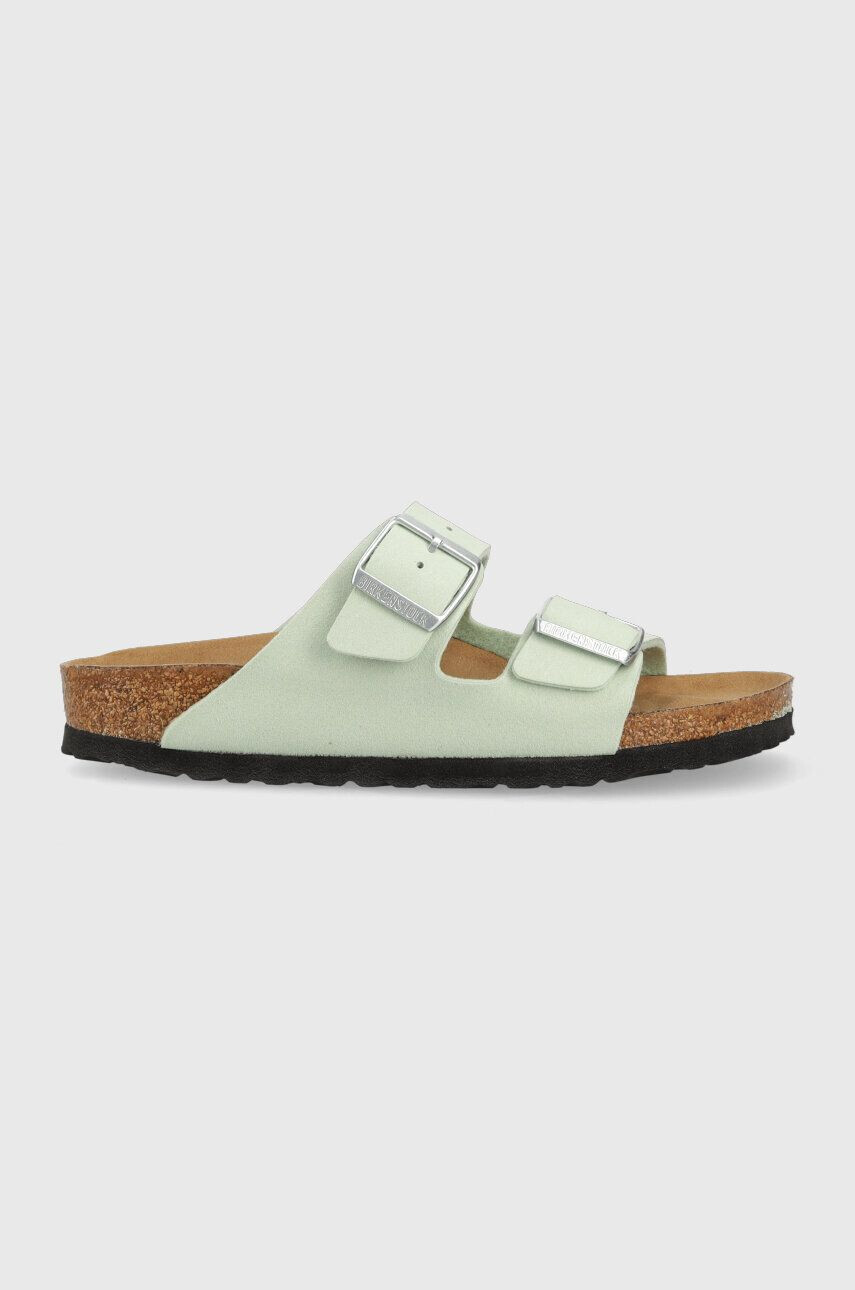 Birkenstock papuci Arizona femei culoarea verde 1024092 - Pled.ro