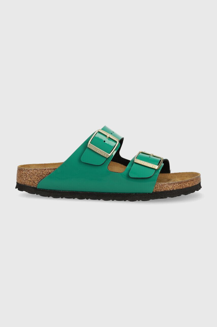 Birkenstock papuci Arizona femei culoarea verde 1025459 - Pled.ro