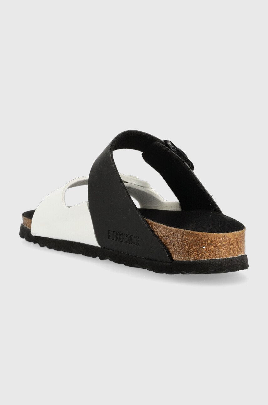 Birkenstock papuci Arizona Split femei culoarea negru 1019712 1019712-Blk/Whit - Pled.ro