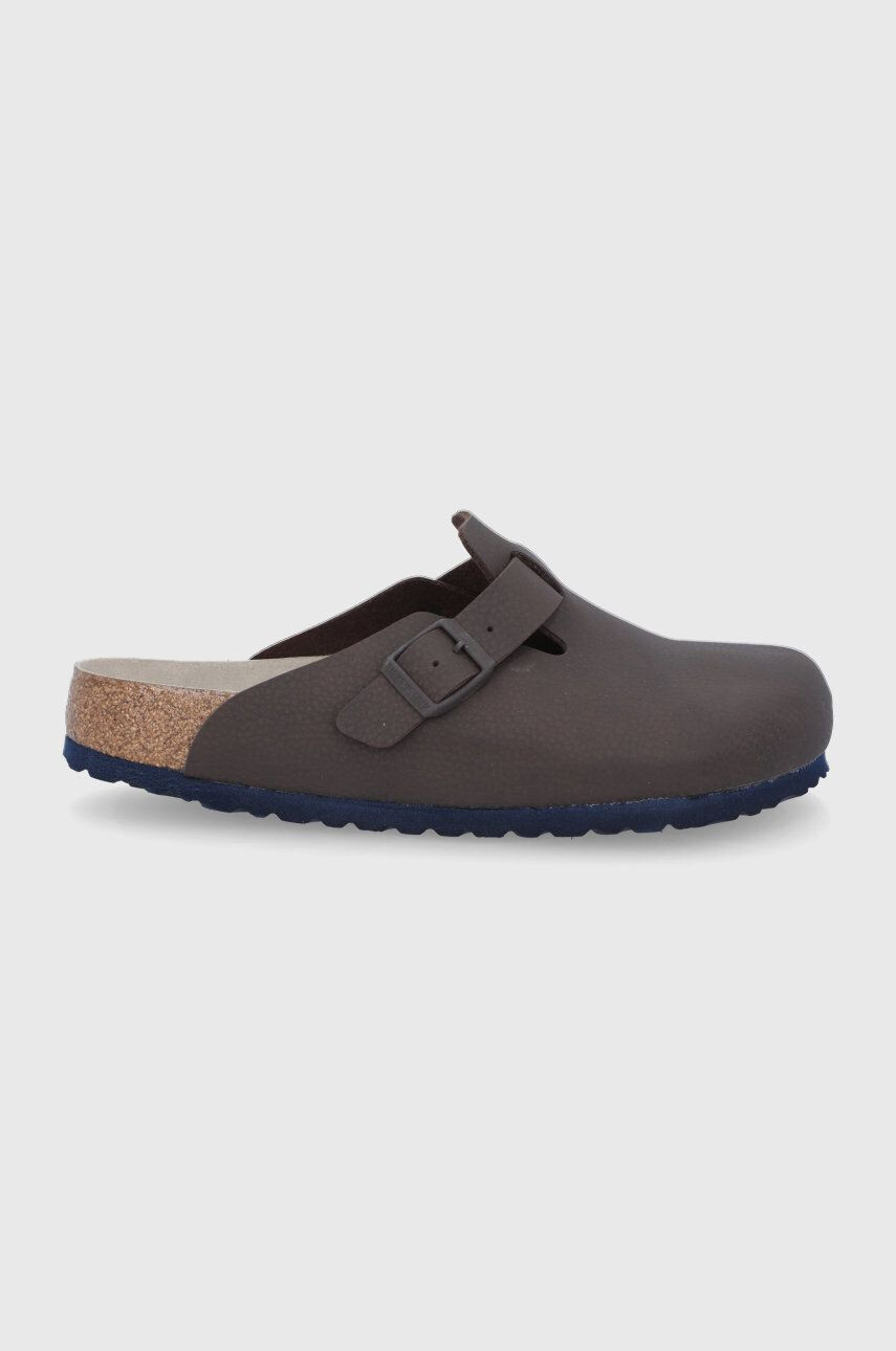 Birkenstock papuci Boston barbati culoarea maro - Pled.ro