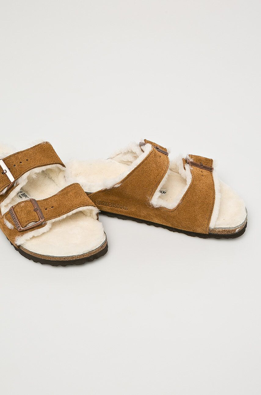 Birkenstock papuci de casă Arizona culoarea maro 1001135-Mink - Pled.ro