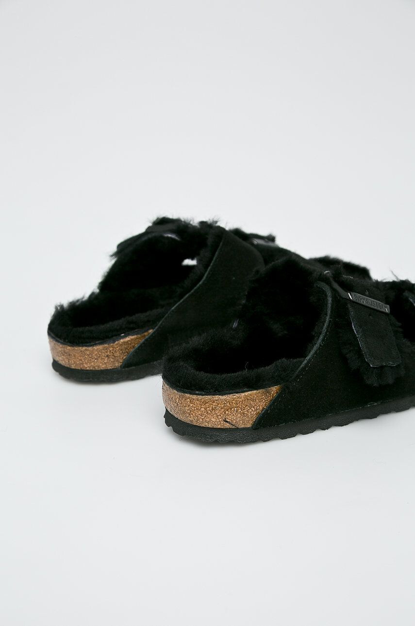 Birkenstock Papuci de casă Arizona Fur 752663-Black - Pled.ro