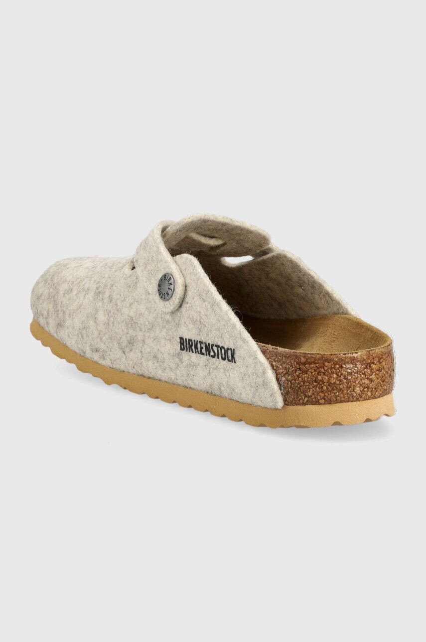 Birkenstock papuci de lana Boston WZ culoarea bej 1023143 - Pled.ro