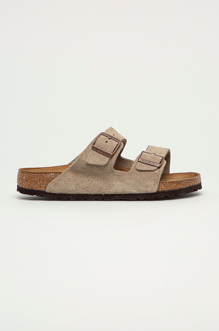 Birkenstock Papuci Arizona SFB VL Taupe 951301 951301-Taupe - Pled.ro