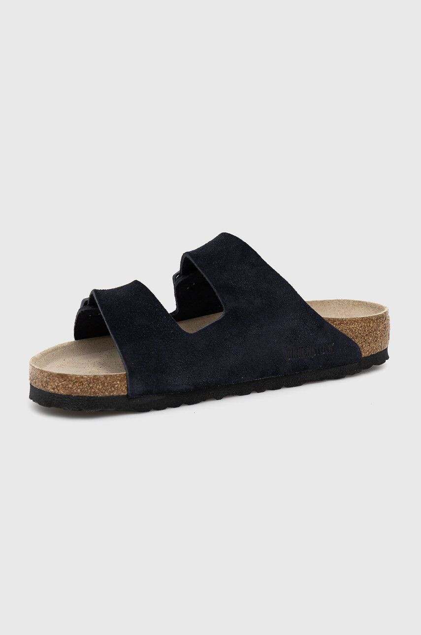 Birkenstock Papuci din piele Arizona culoarea albastru marin 1020732.Midnight-Midnight - Pled.ro