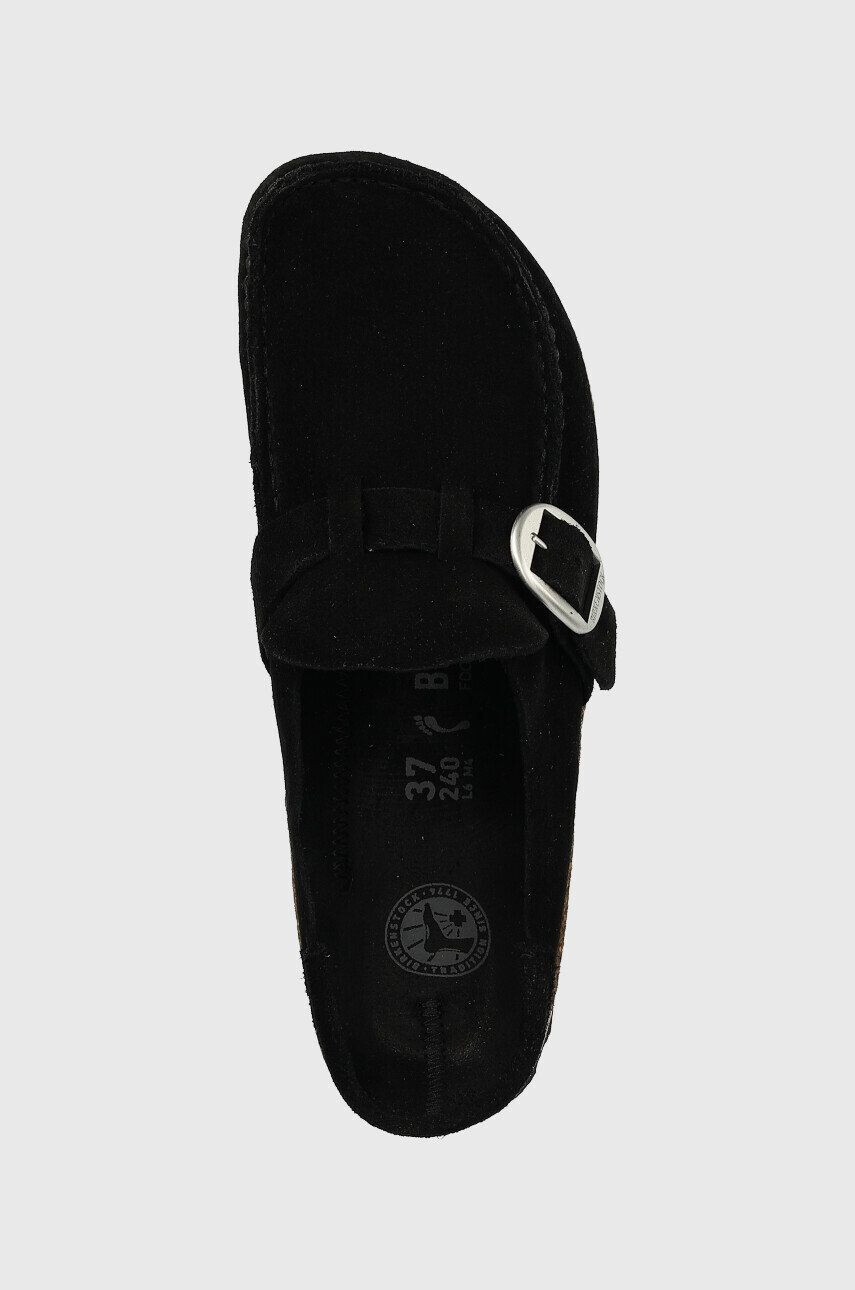 Birkenstock papuci din piele Buckley femei culoarea negru 1017826 - Pled.ro