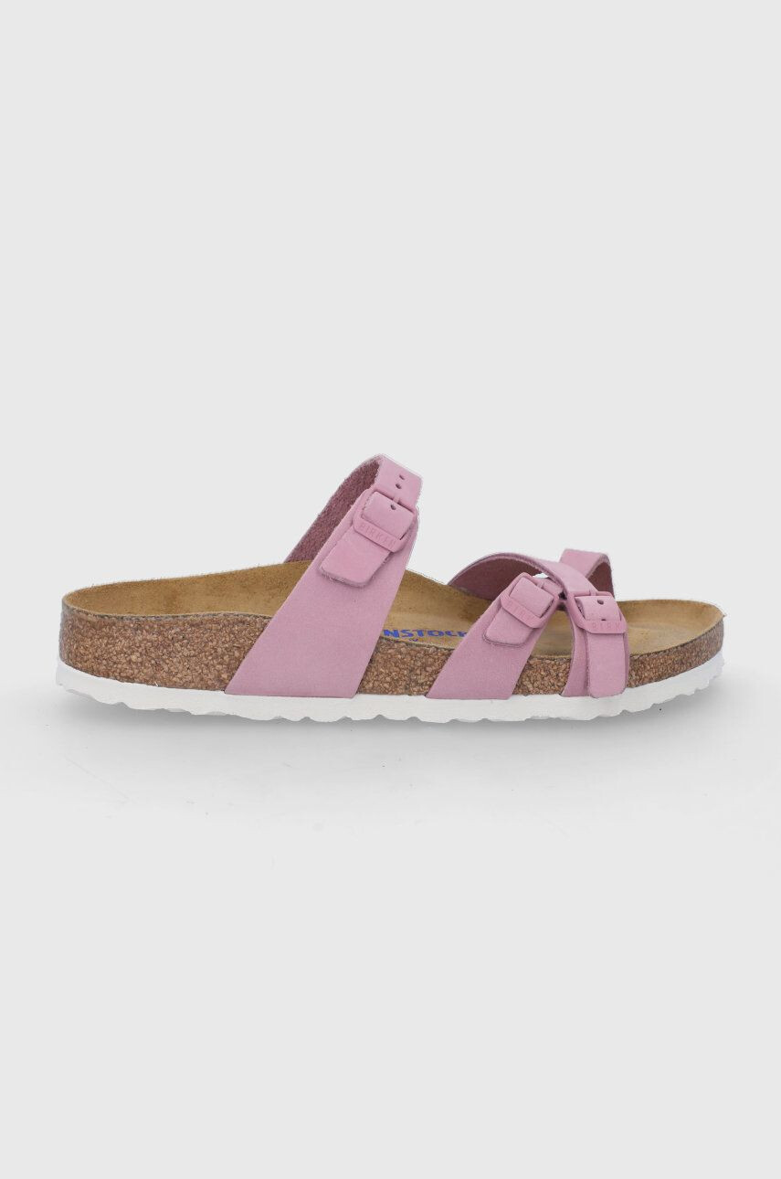 Birkenstock papuci din piele Franca - Pled.ro