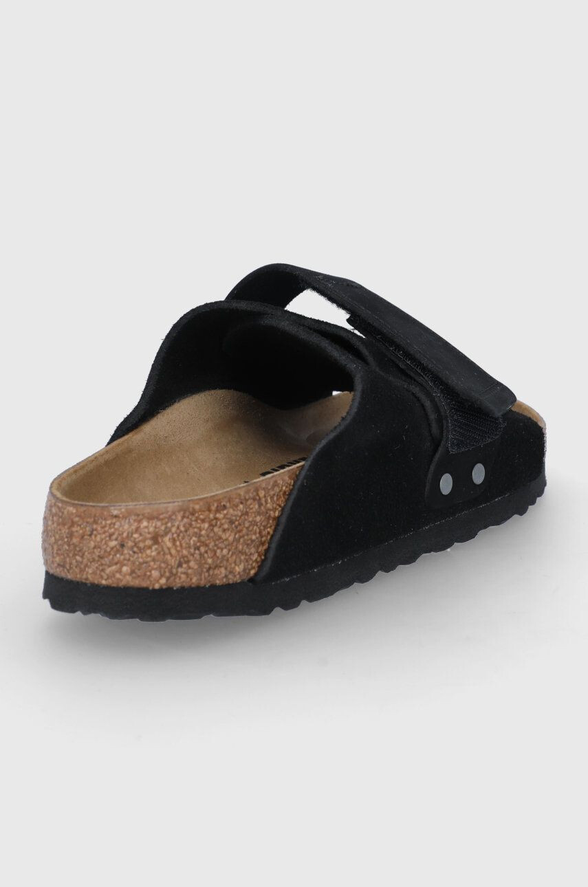 Birkenstock papuci din piele Kyoto femei culoarea negru - Pled.ro