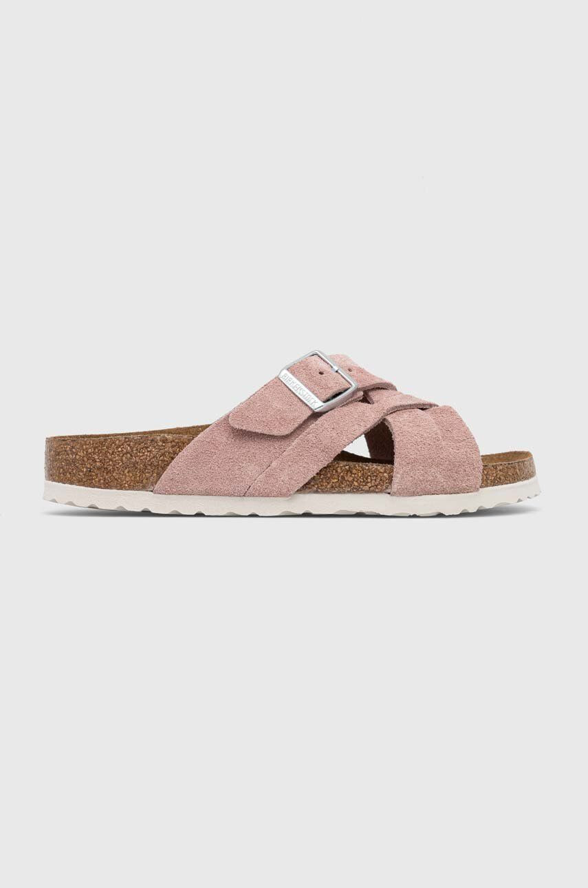 Birkenstock papuci din piele LUGANO SFB - Pled.ro