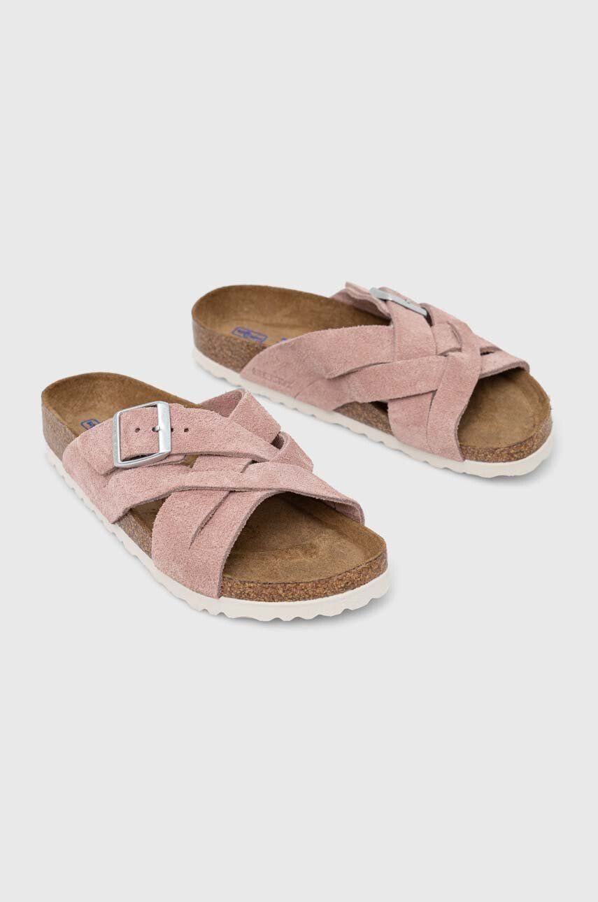 Birkenstock papuci din piele LUGANO SFB - Pled.ro