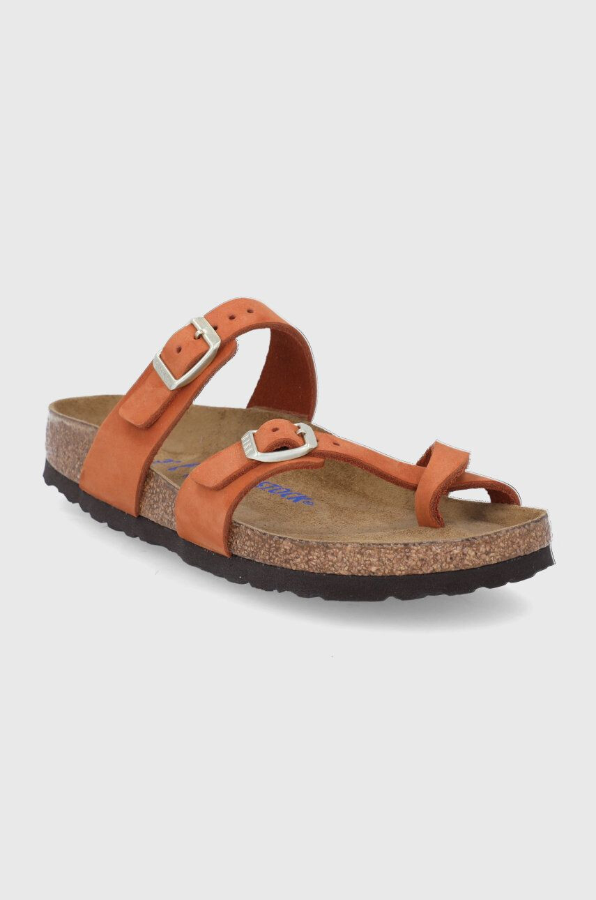 Birkenstock papuci din piele Mayari - Pled.ro