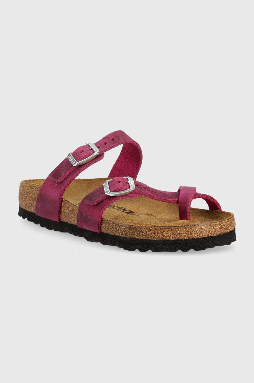 Birkenstock papuci din piele Mayari - Pled.ro