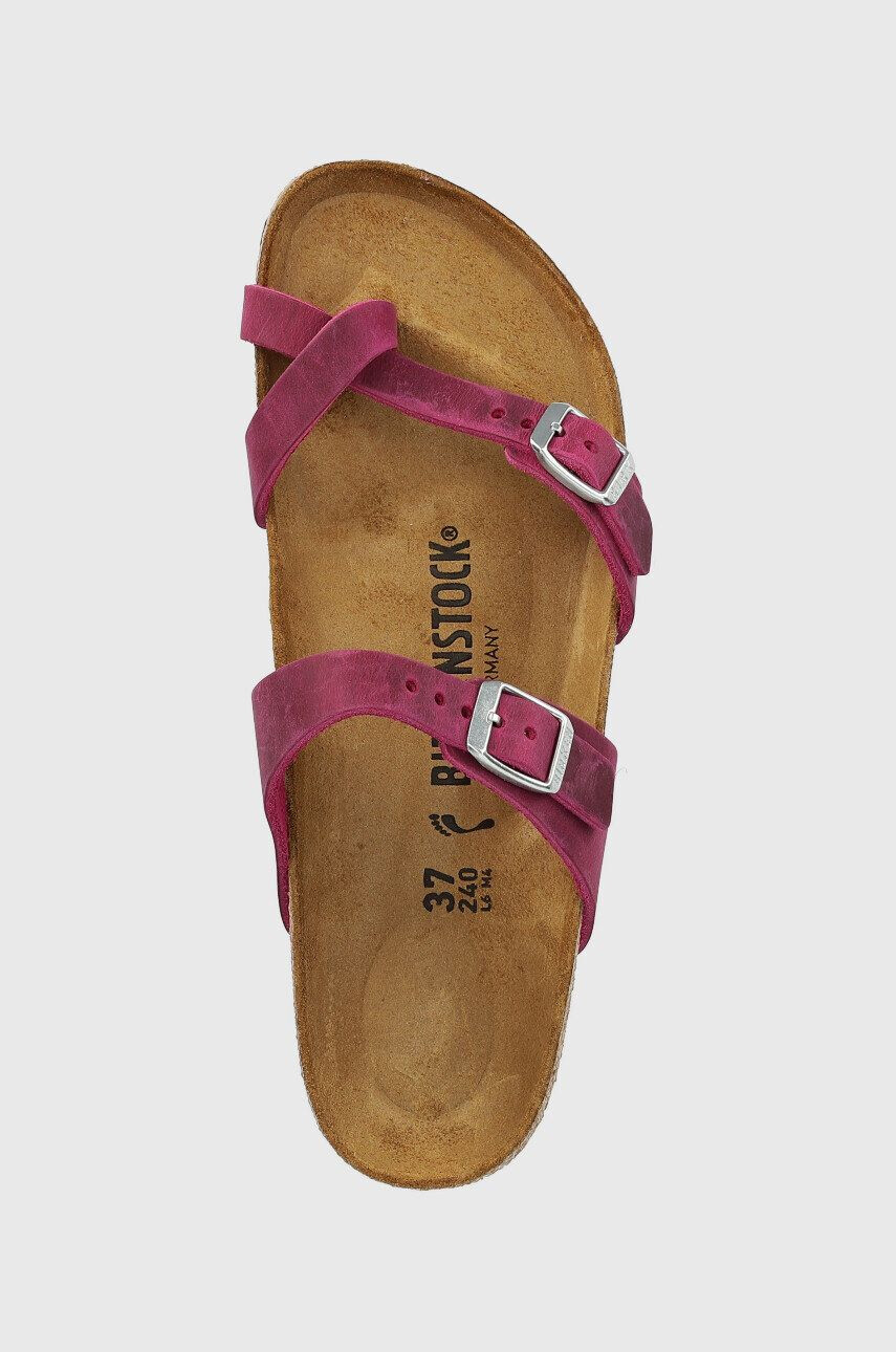 Birkenstock papuci din piele Mayari - Pled.ro