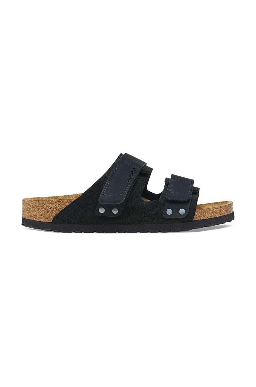 Birkenstock papuci din piele Uji femei culoarea negru 1024832 - Pled.ro