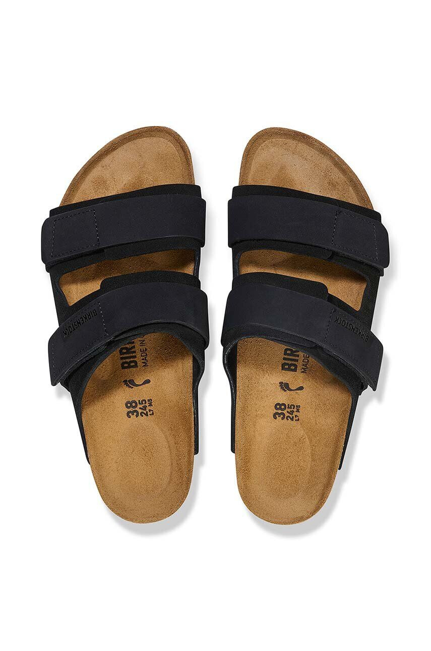 Birkenstock papuci din piele Uji femei culoarea negru 1024832 - Pled.ro