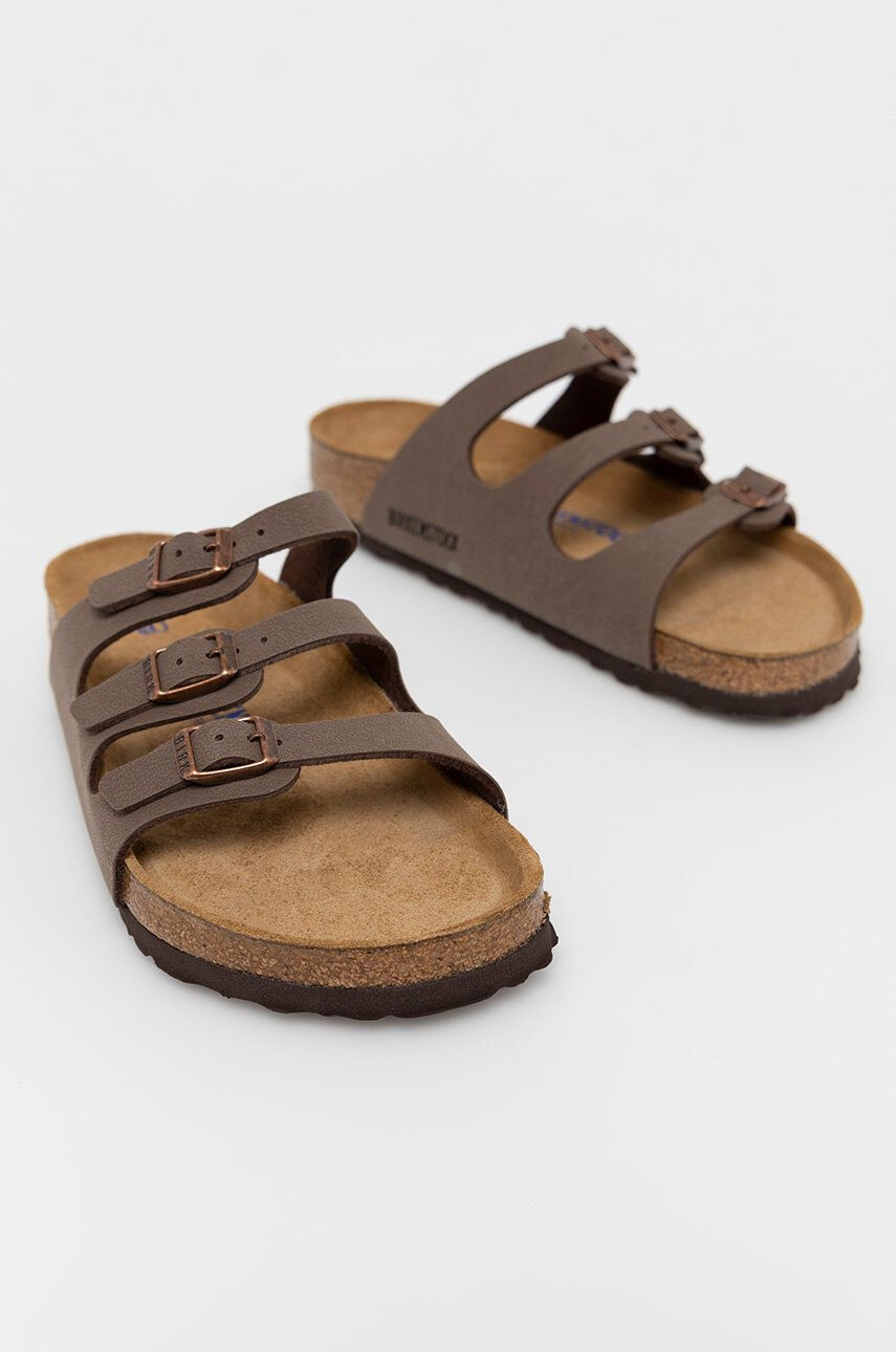 Birkenstock Papuci Florida femei culoarea albastru marin - Pled.ro