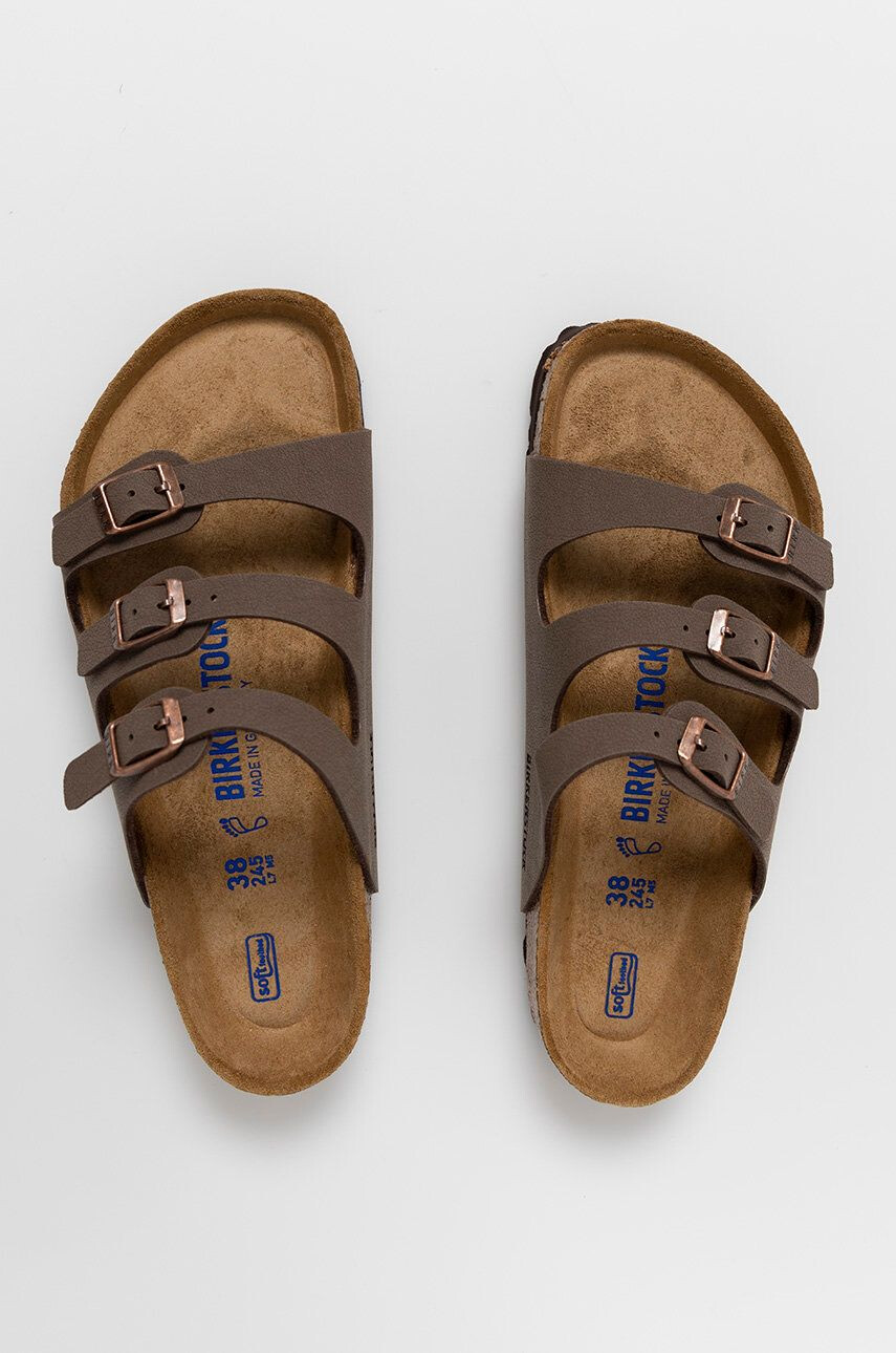 Birkenstock Papuci Florida femei culoarea albastru marin - Pled.ro