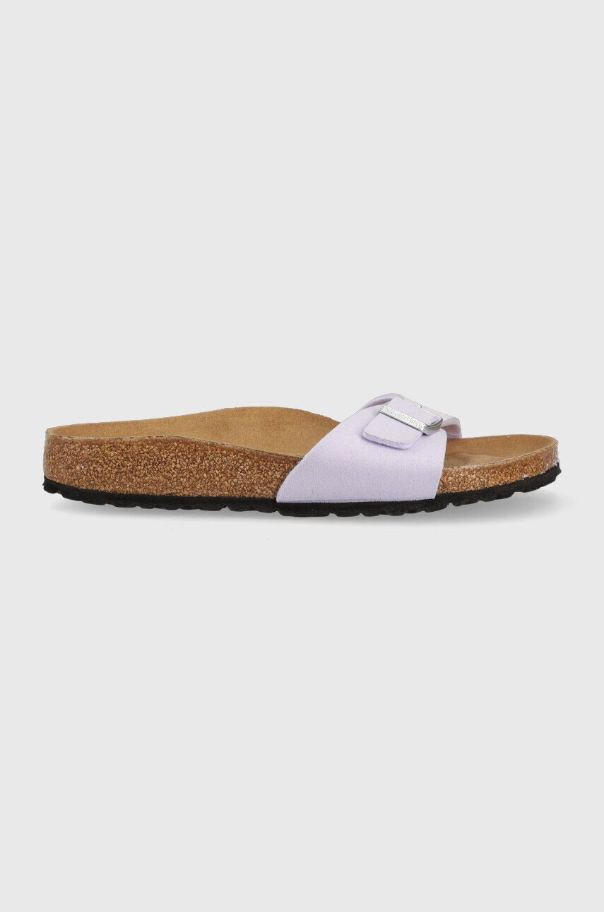 Birkenstock papuci Madrid femei culoarea violet 1025482 - Pled.ro