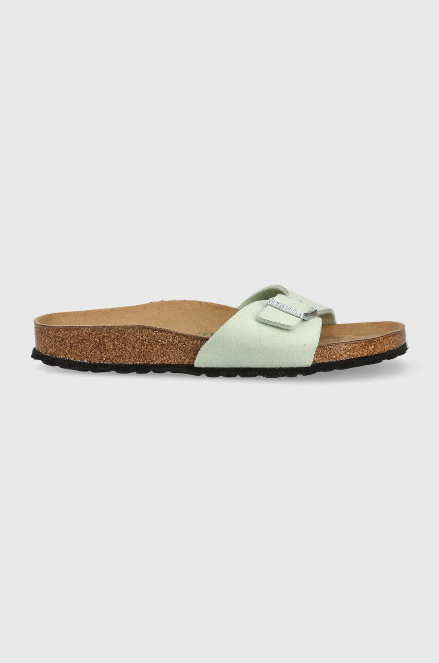 Birkenstock papuci Madrid femei culoarea verde 1024121 - Pled.ro