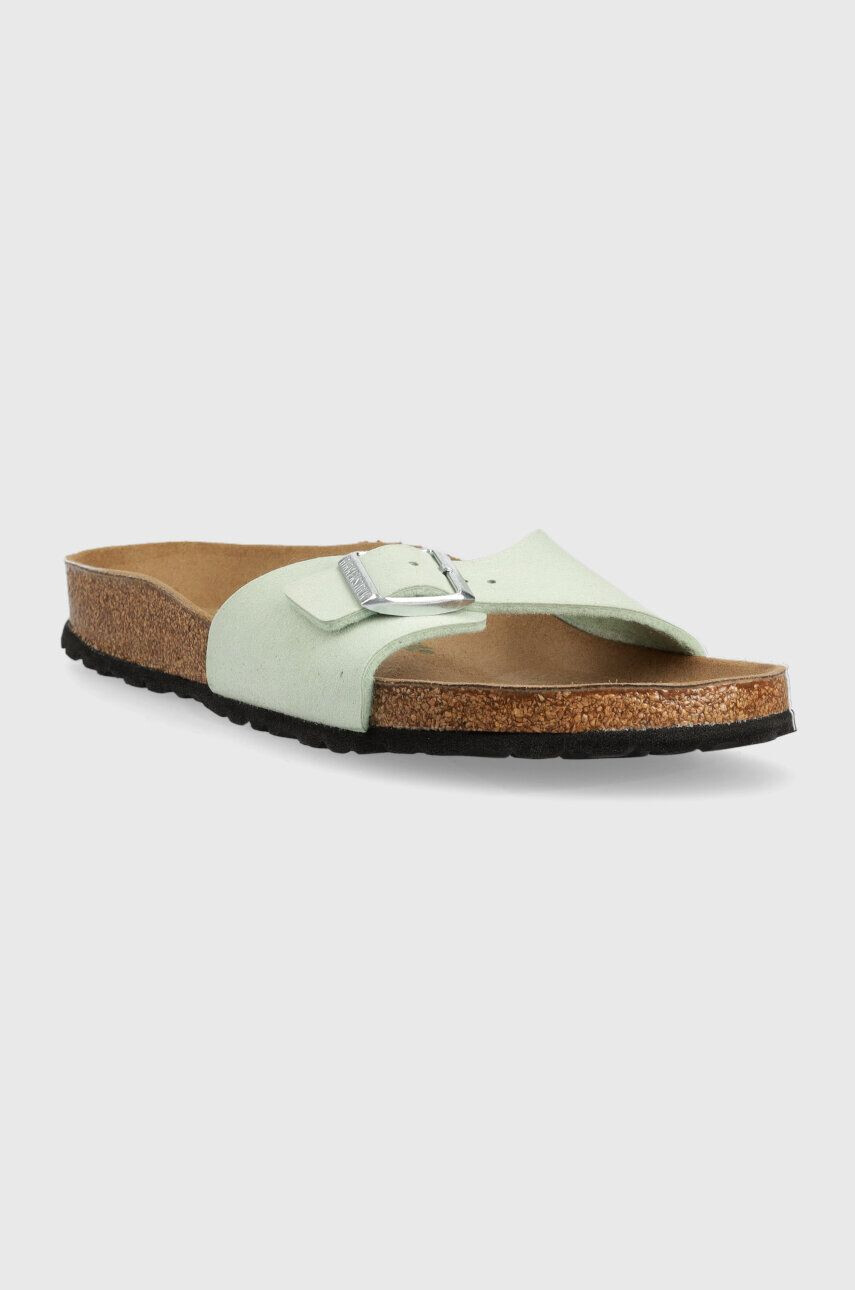 Birkenstock papuci Madrid femei culoarea verde 1024121 - Pled.ro