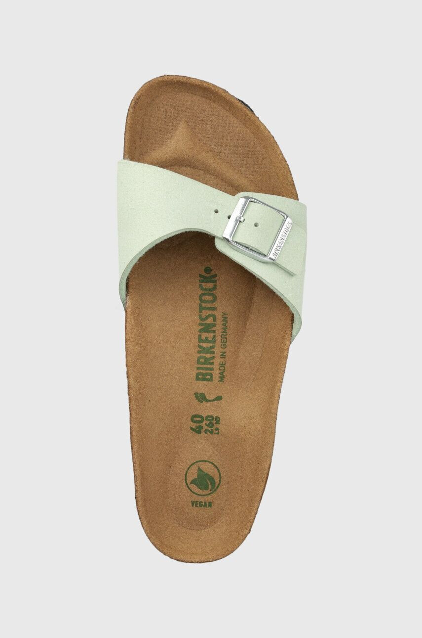 Birkenstock papuci Madrid femei culoarea verde 1024121 - Pled.ro