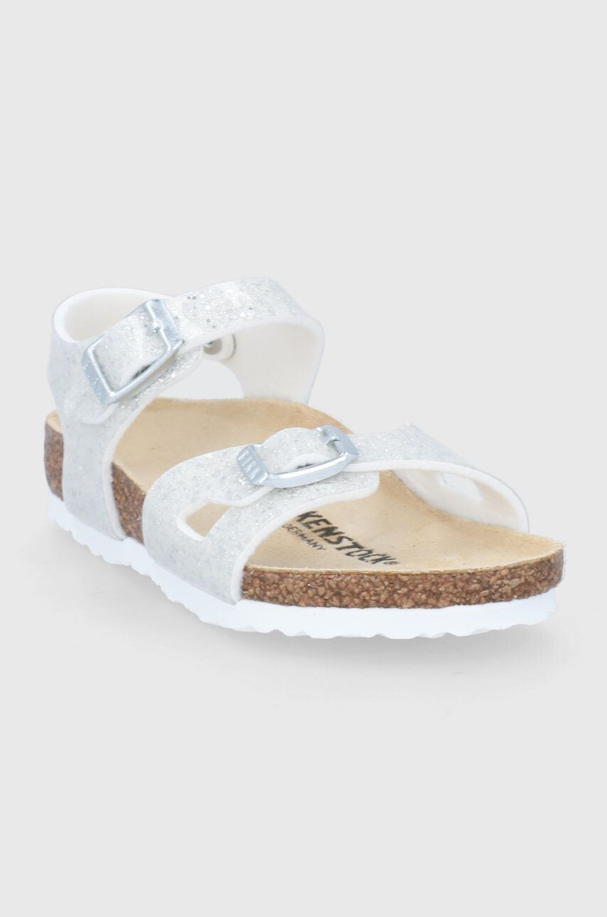 Birkenstock sandale copii culoarea alb - Pled.ro