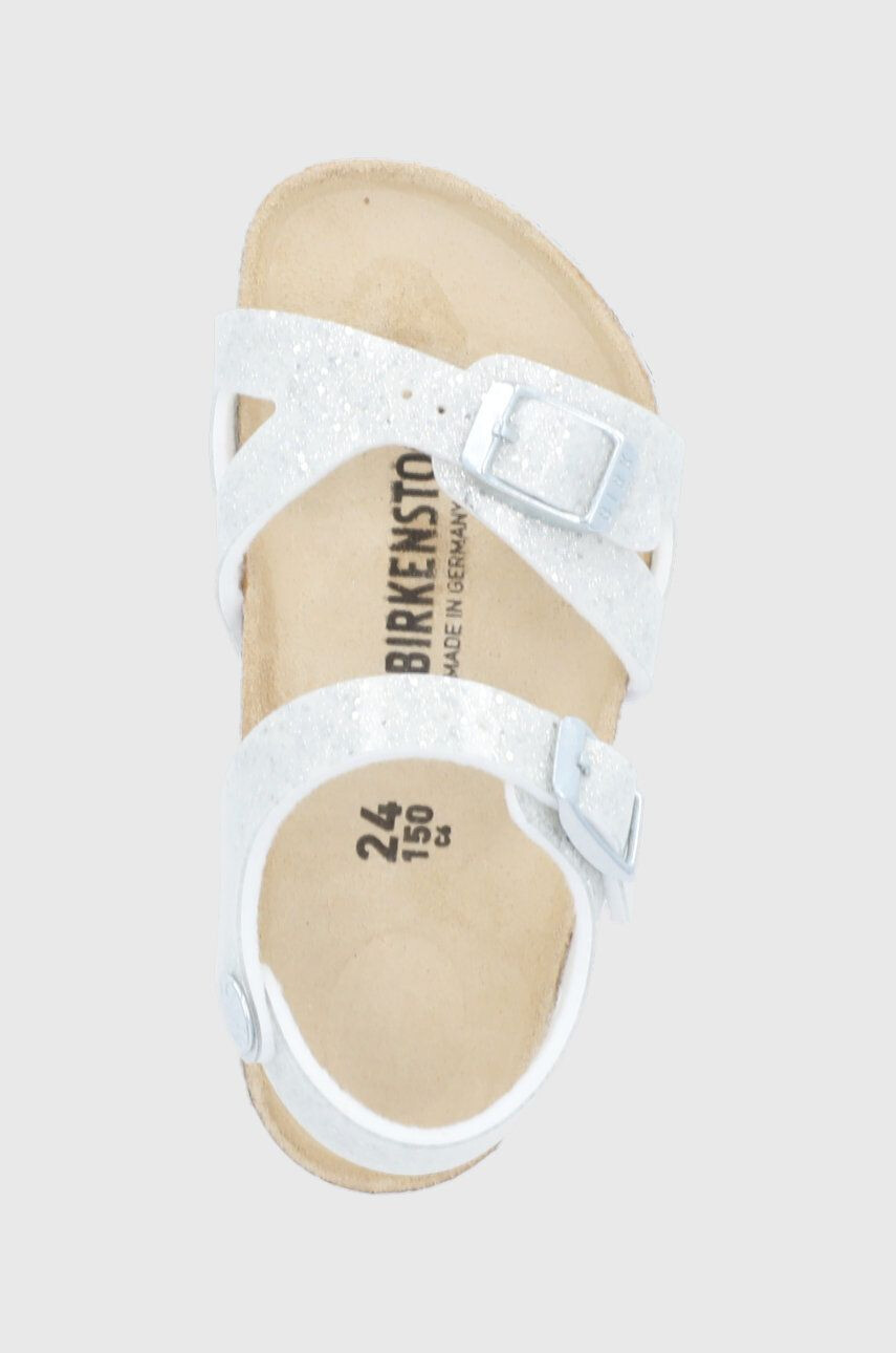 Birkenstock sandale copii culoarea alb - Pled.ro