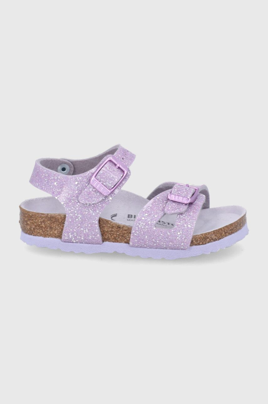 Birkenstock sandale copii culoarea violet - Pled.ro