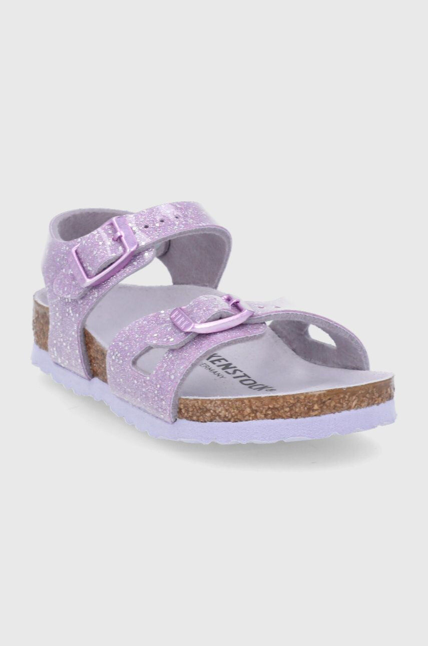 Birkenstock sandale copii culoarea violet - Pled.ro