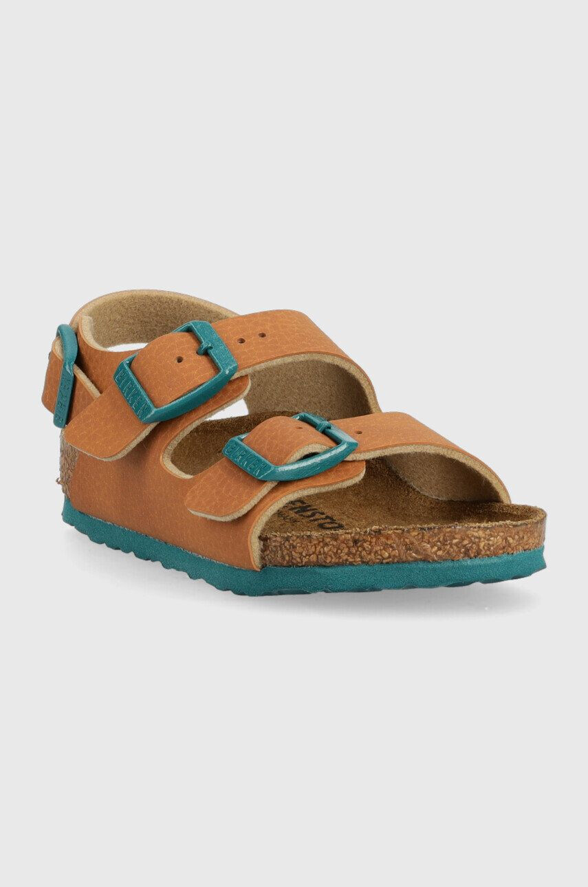 Birkenstock sandale copii culoarea maro - Pled.ro