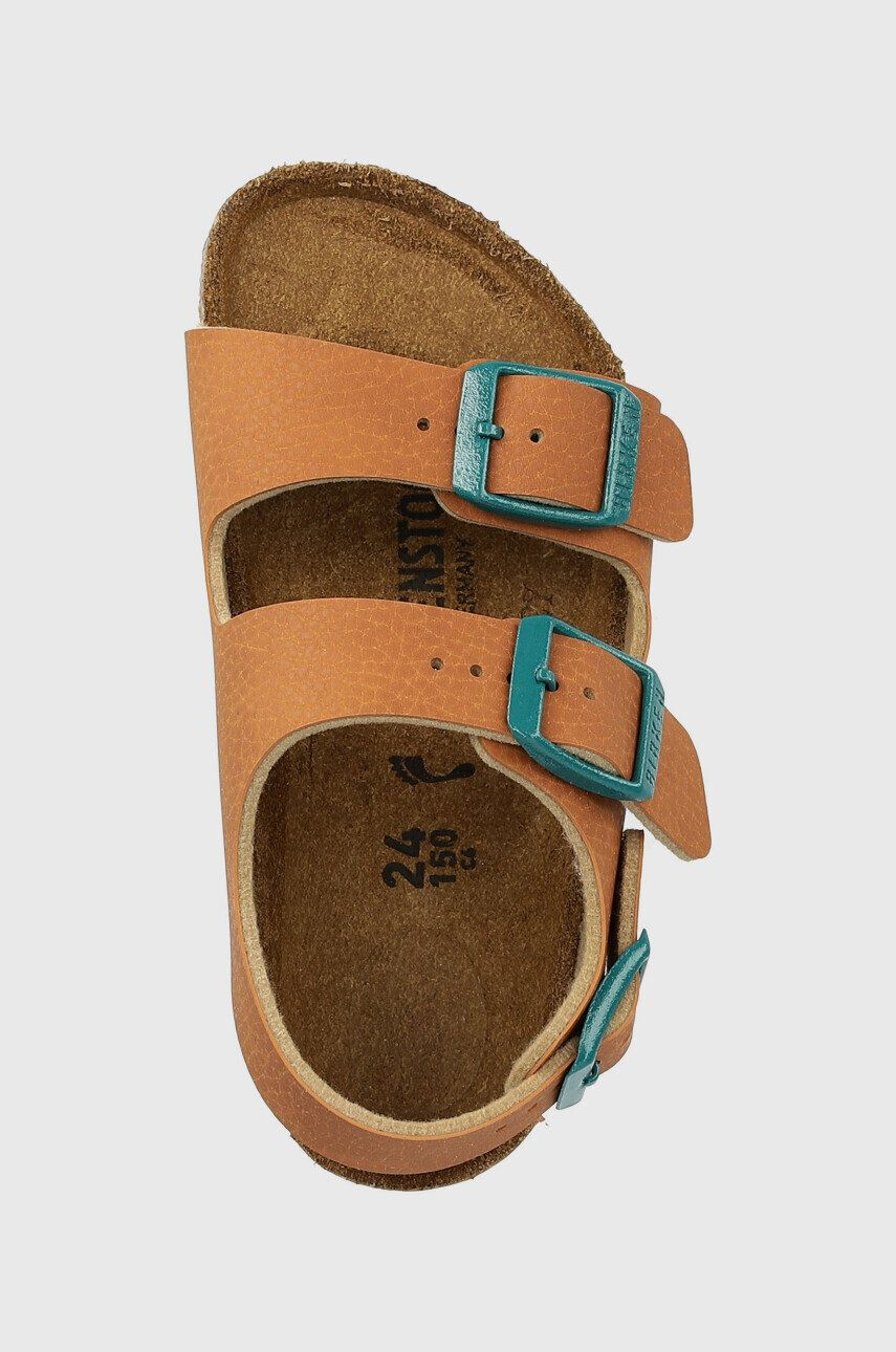 Birkenstock sandale copii culoarea maro - Pled.ro