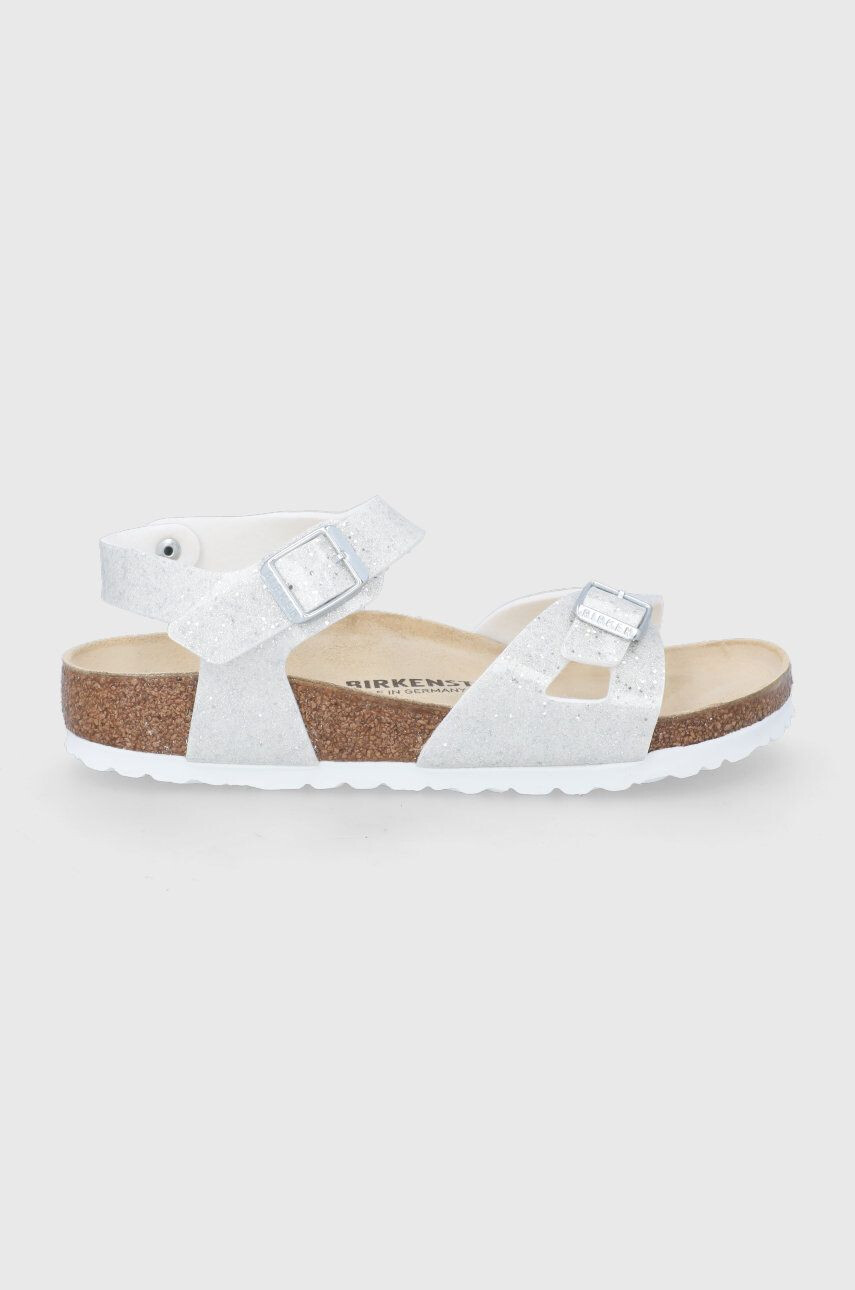 Birkenstock sandale copii culoarea alb - Pled.ro