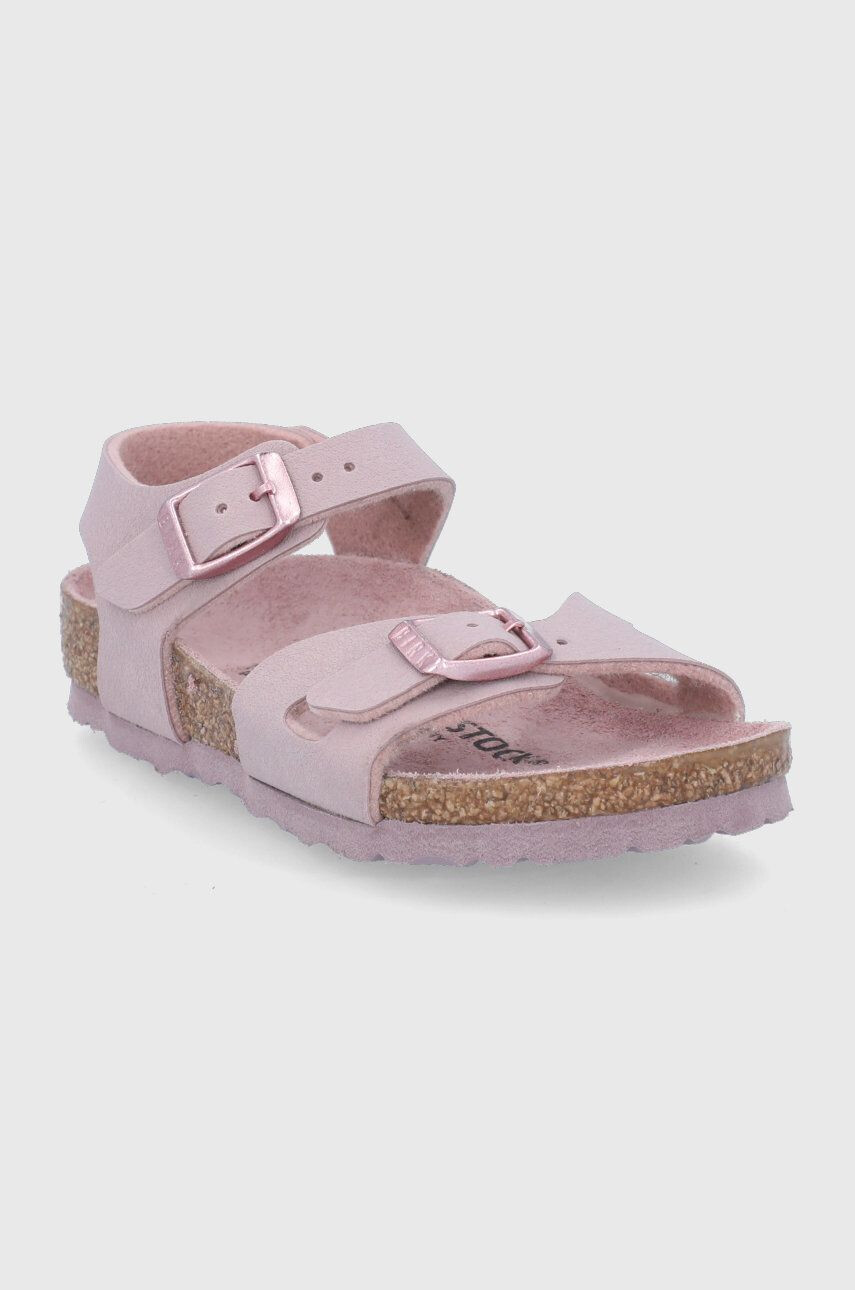 Birkenstock sandale copii culoarea rosu - Pled.ro