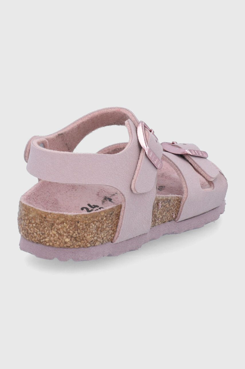 Birkenstock sandale copii culoarea rosu - Pled.ro