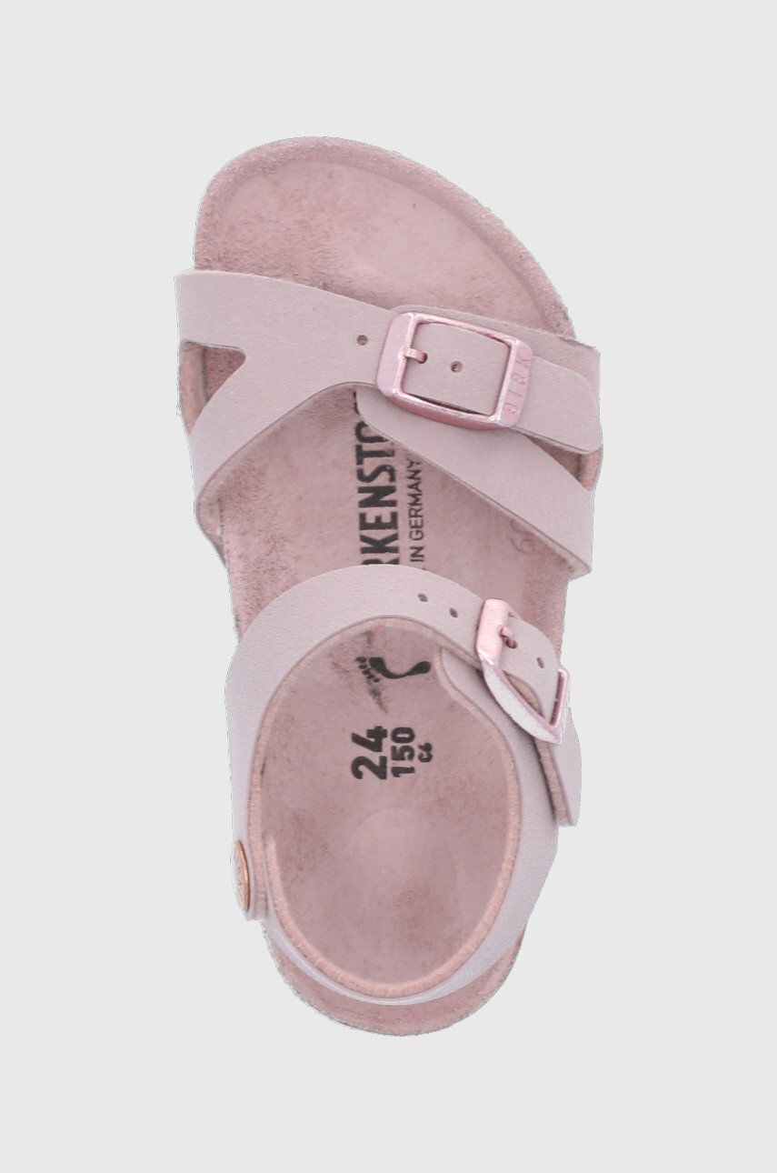 Birkenstock sandale copii culoarea rosu - Pled.ro