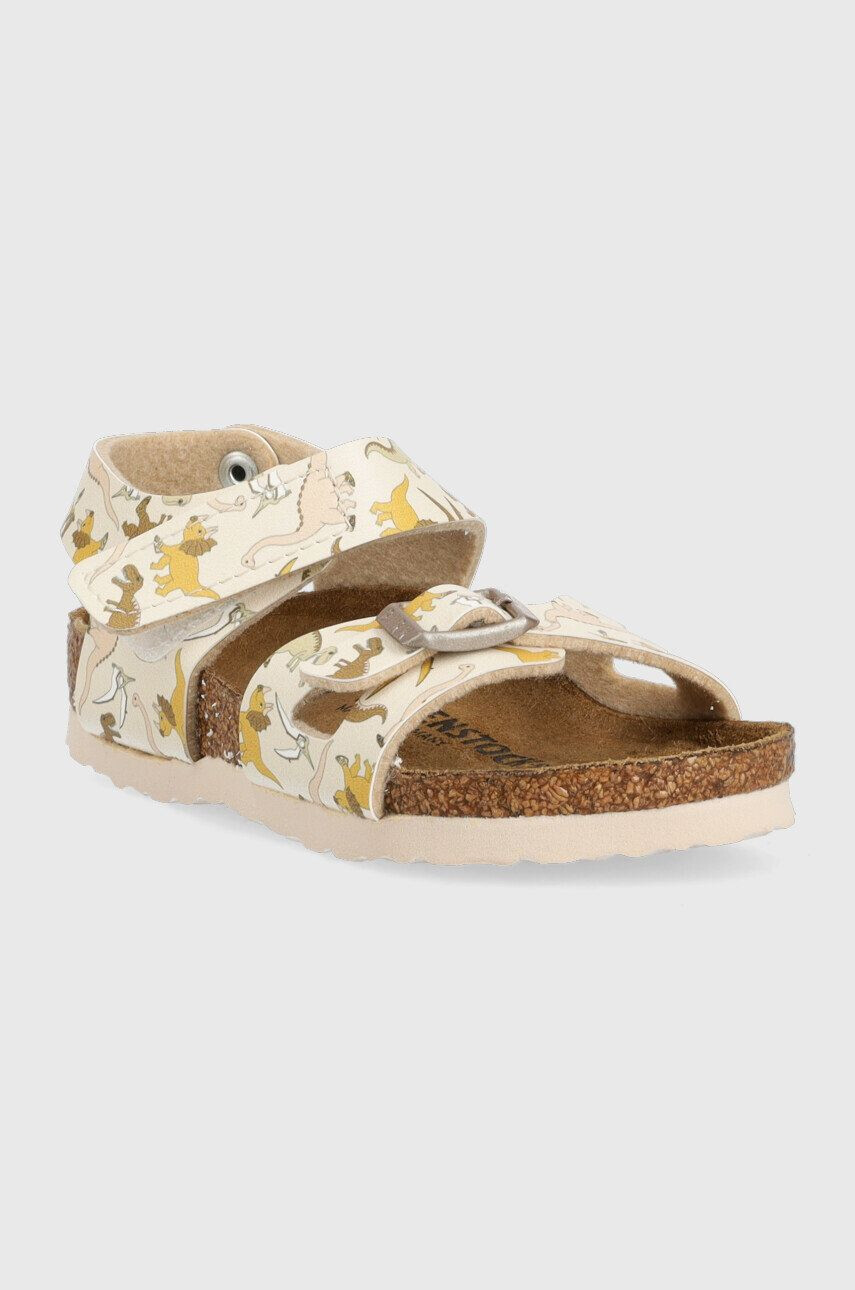 Birkenstock sandale copii culoarea bej - Pled.ro