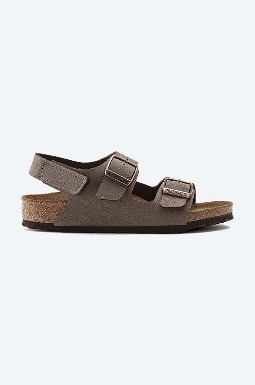 Birkenstock sandale copii culoarea maro - Pled.ro