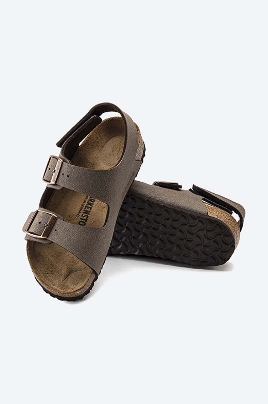 Birkenstock sandale copii culoarea maro - Pled.ro