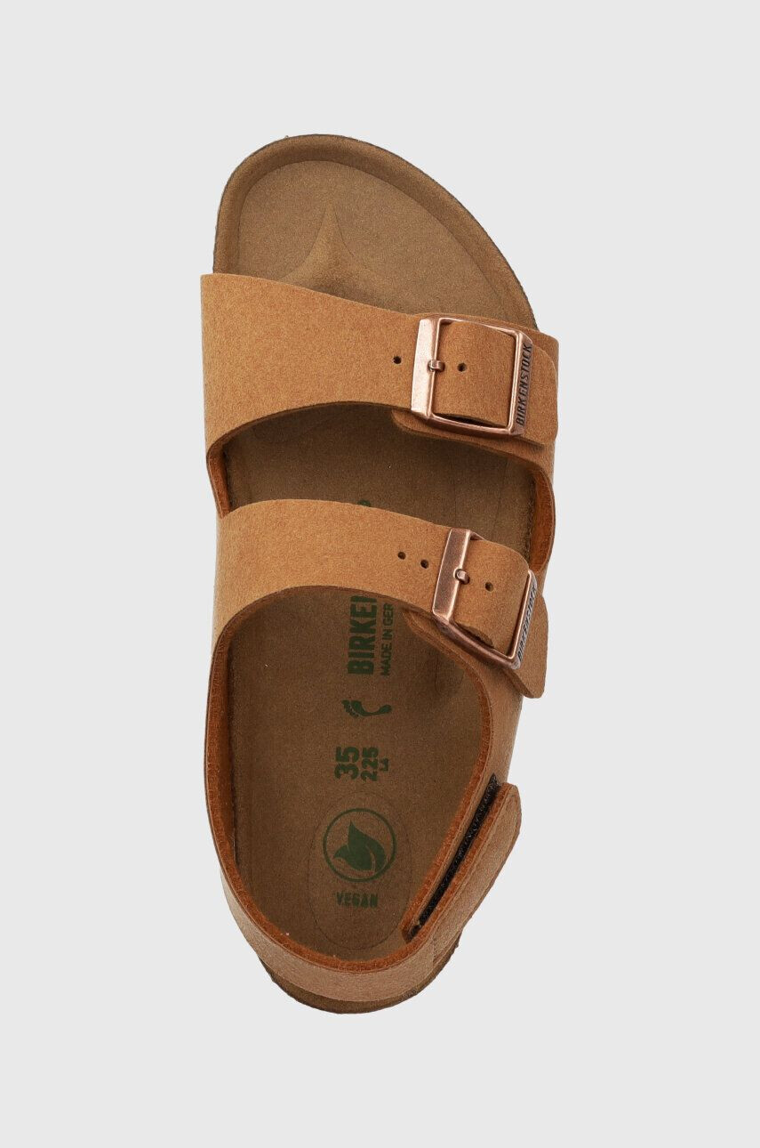 Birkenstock sandale copii culoarea maro - Pled.ro