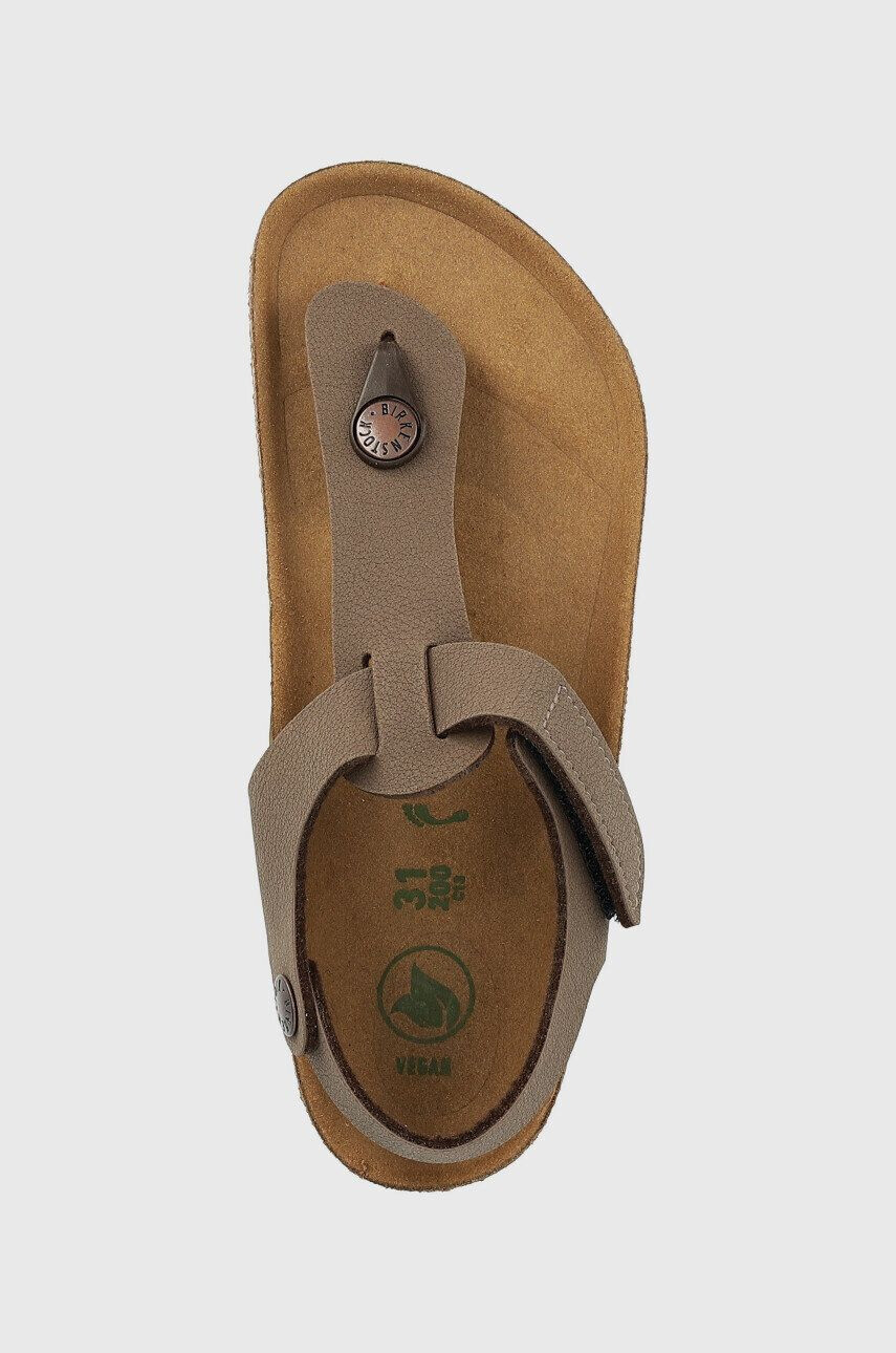 Birkenstock sandale copii Kairo culoarea maro - Pled.ro