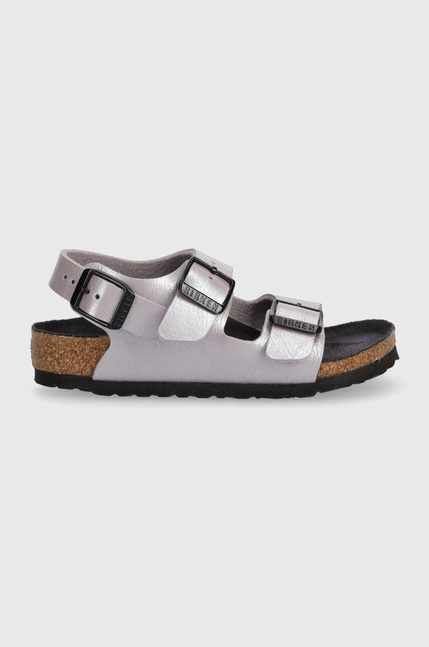 Birkenstock sandale copii Milano culoarea violet - Pled.ro