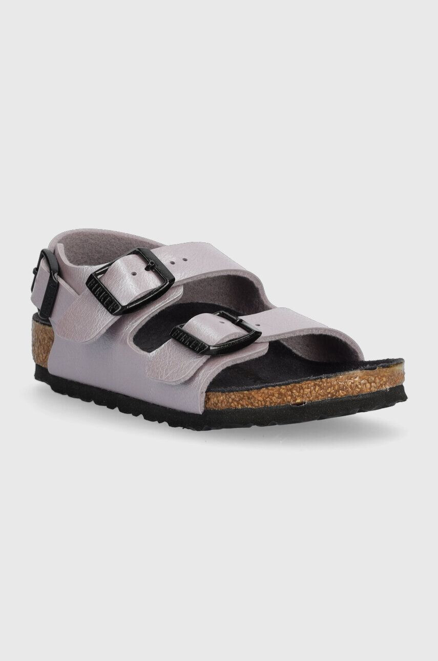 Birkenstock sandale copii Milano culoarea violet - Pled.ro