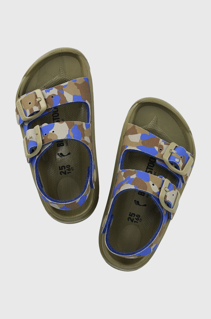 Birkenstock sandale copii Mogami culoarea verde - Pled.ro