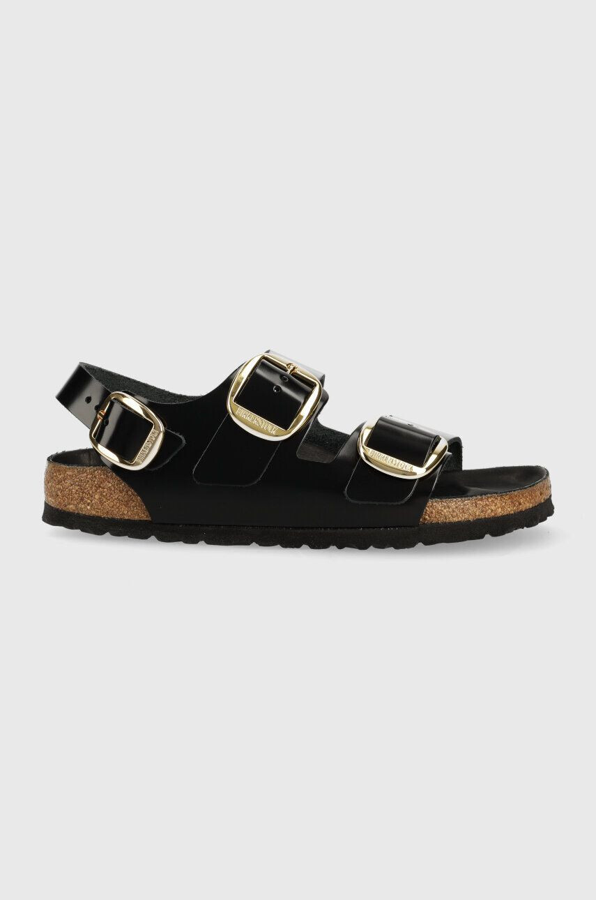 Birkenstock sandale de piele Milano femei culoarea negru 1024211 - Pled.ro