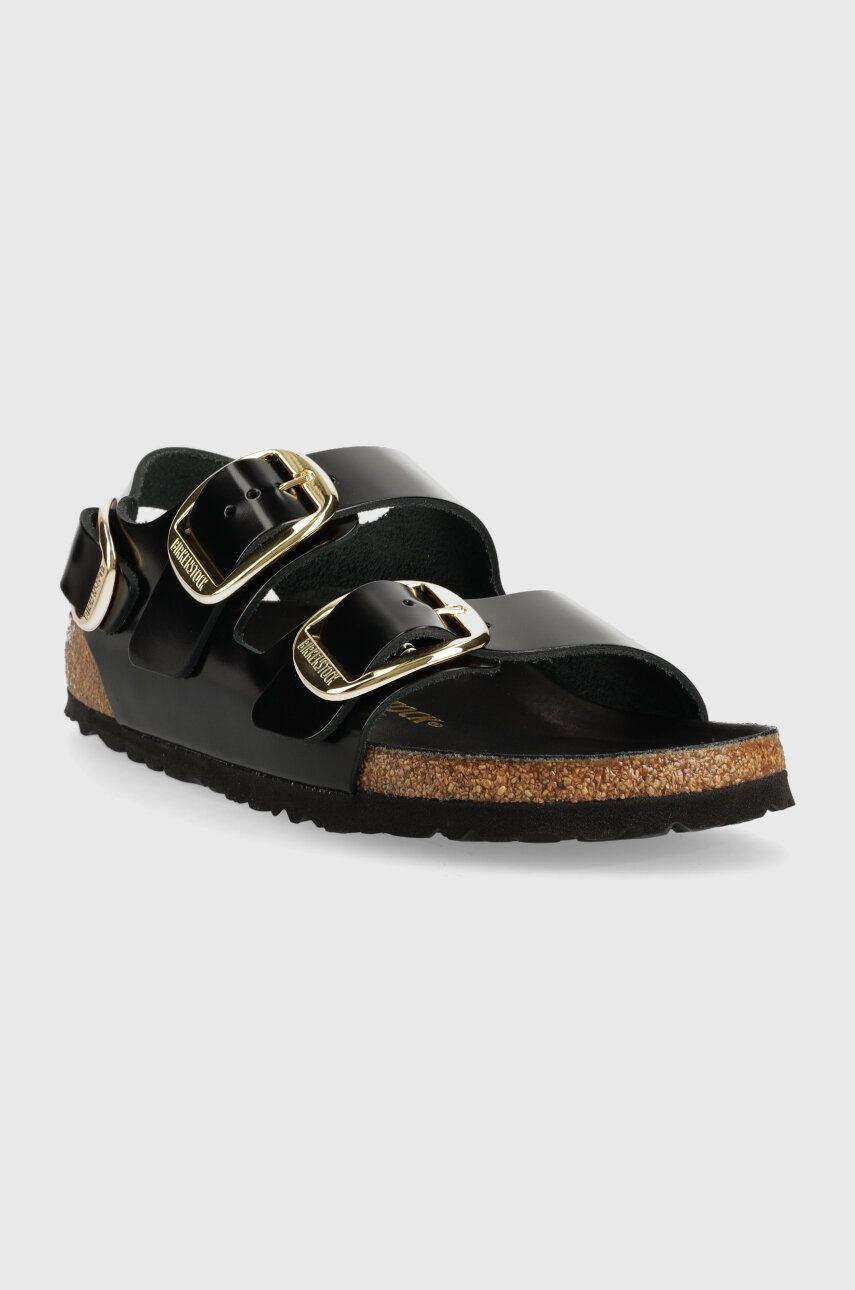 Birkenstock sandale de piele Milano femei culoarea negru 1024211 - Pled.ro