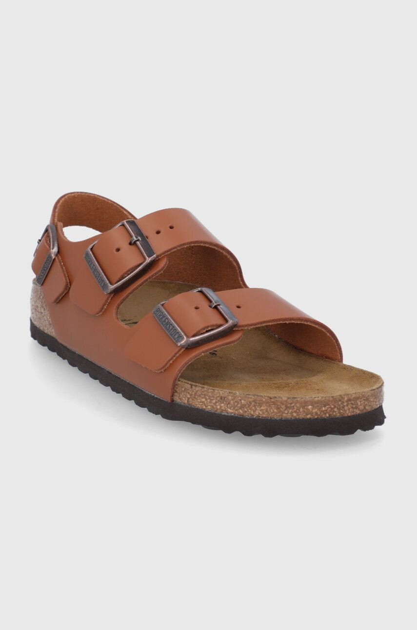 Birkenstock sandale de piele Milano femei culoarea maro 1019123-grng.brwn - Pled.ro